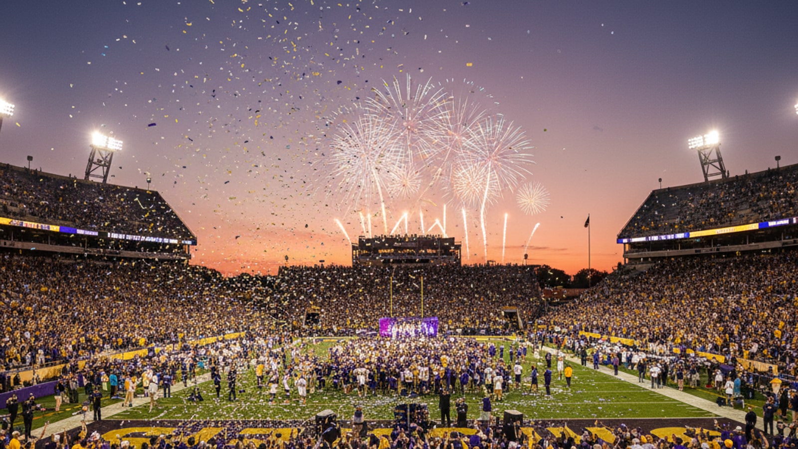 How did LSU win the National Football Championship?