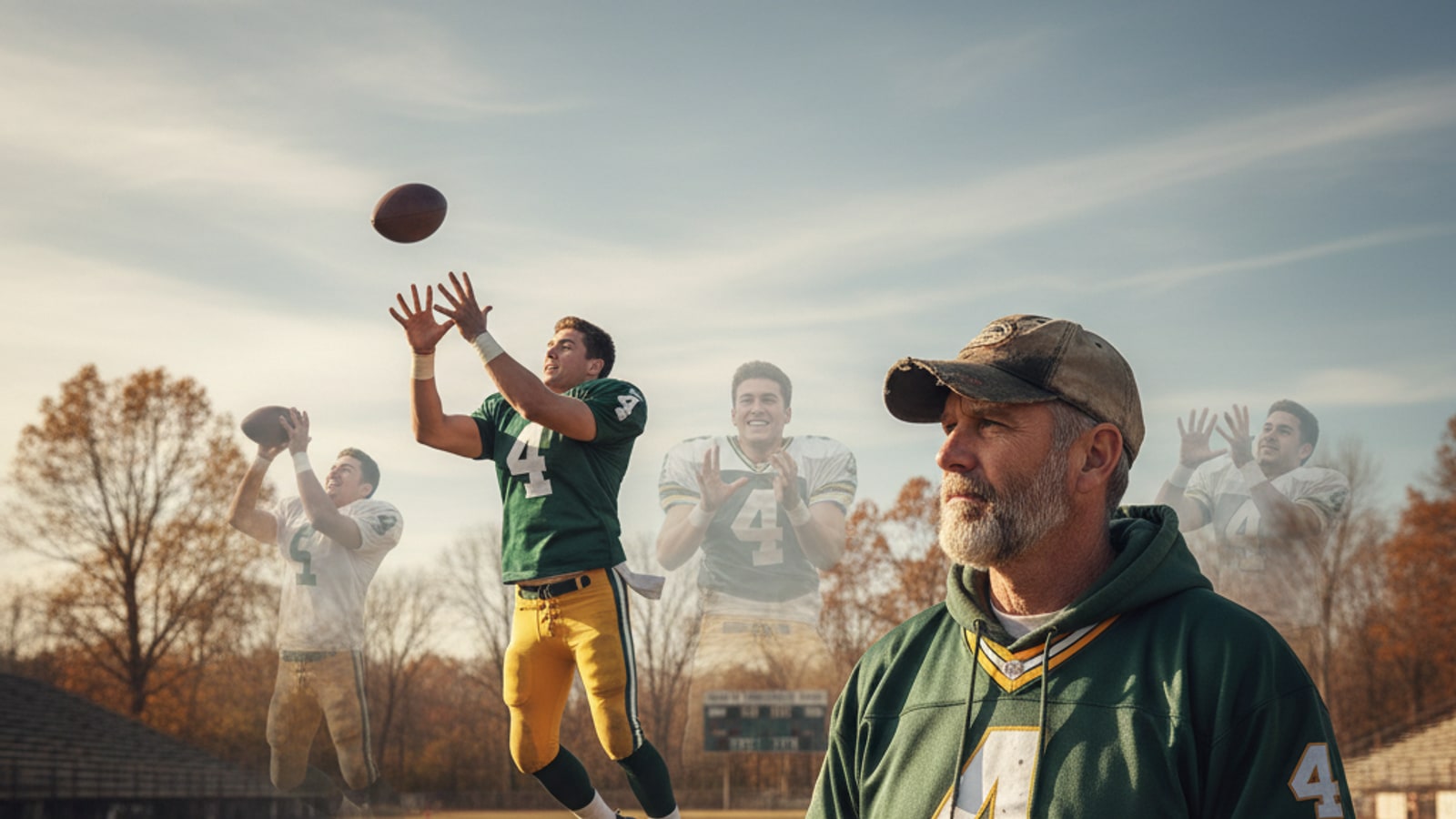 How old was Brett Favre when he played in the NFL?