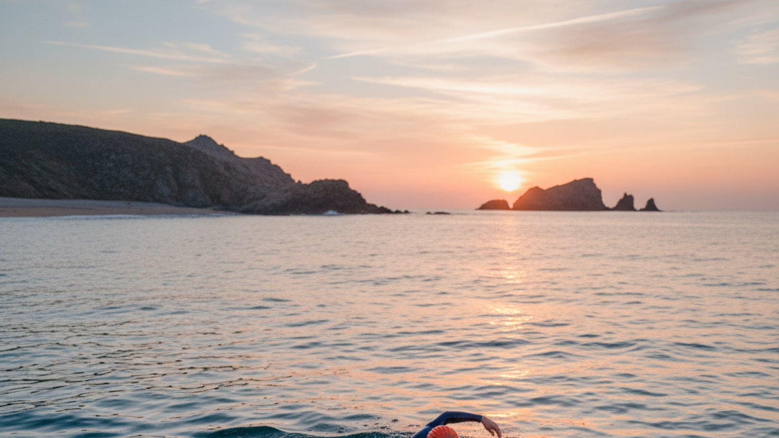 How far can a human swim without stopping?