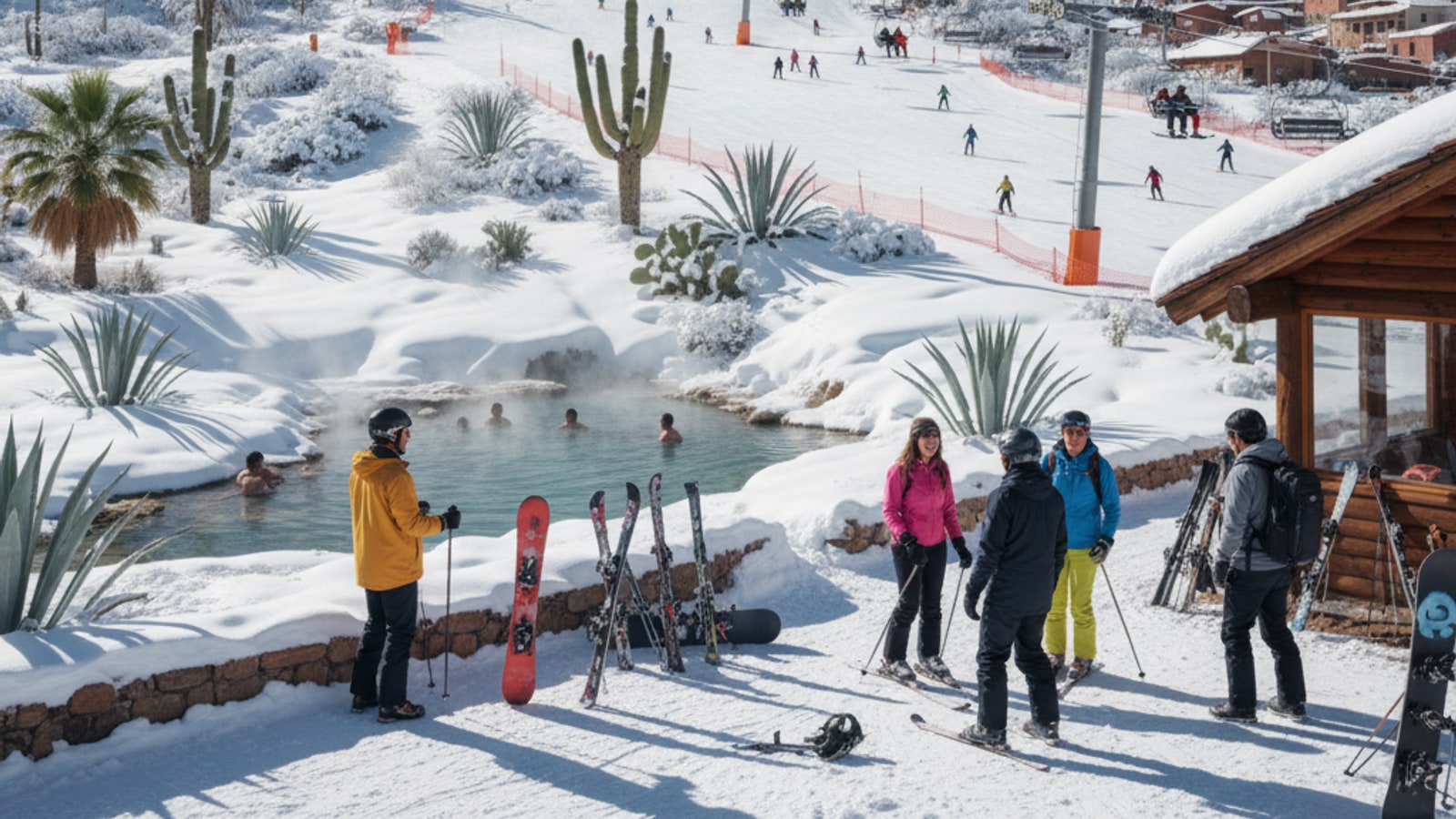 How often does it snow in Mexico in the winter?