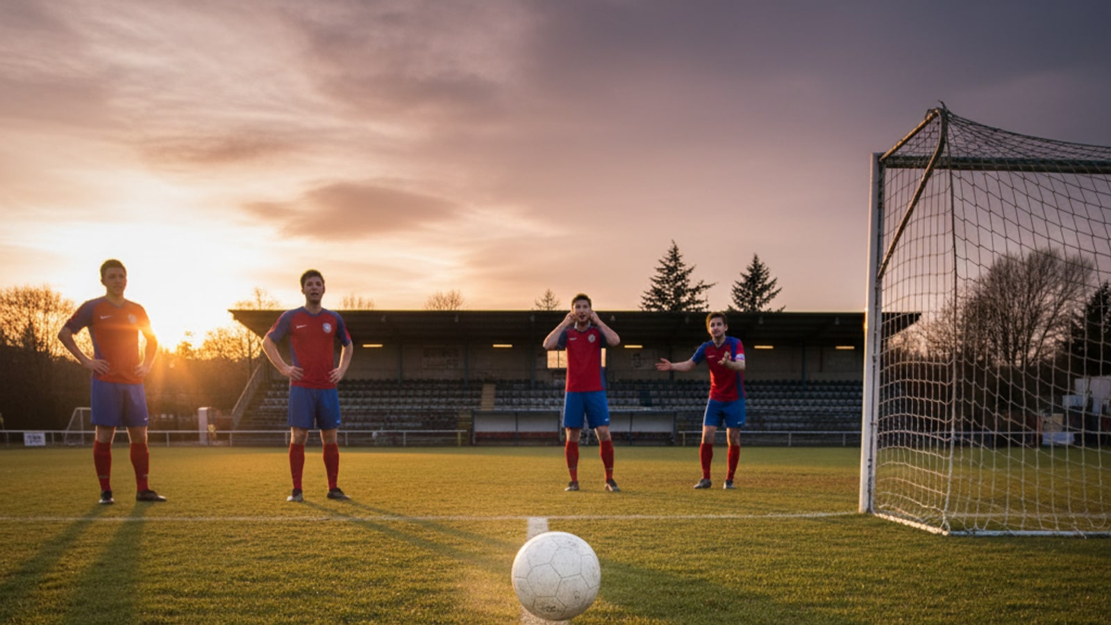What happens if the ball passes over the goal line?