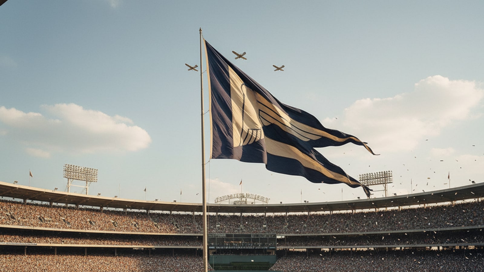 How big was the NY Yankees' 1950 pennant?
