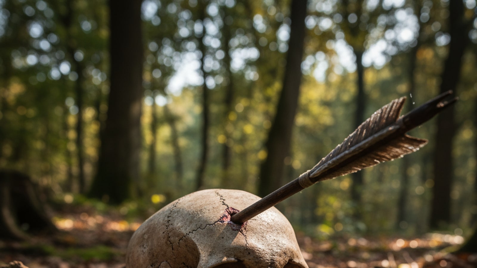 Can an arrow pierce a human skull?