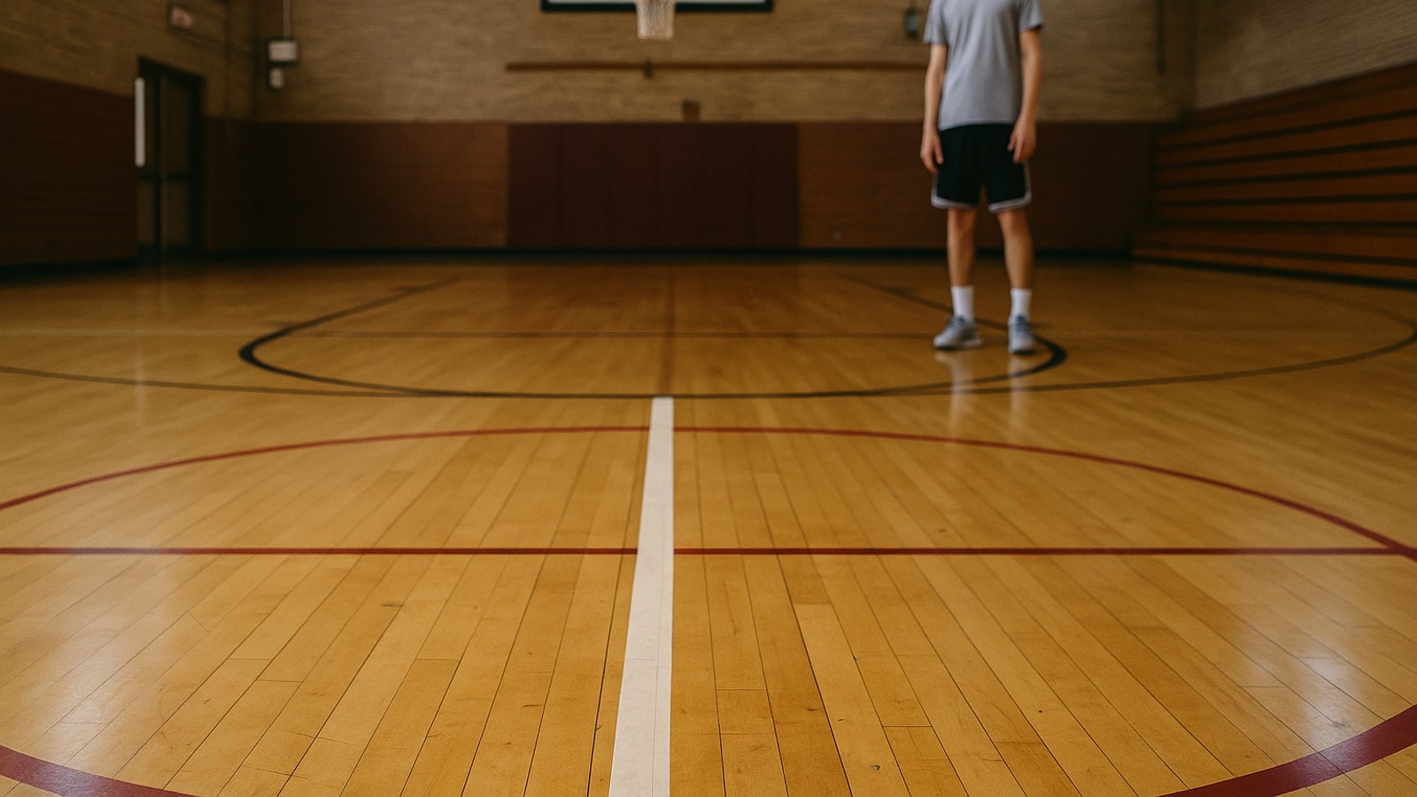 How far should the foul line be from the hoop?