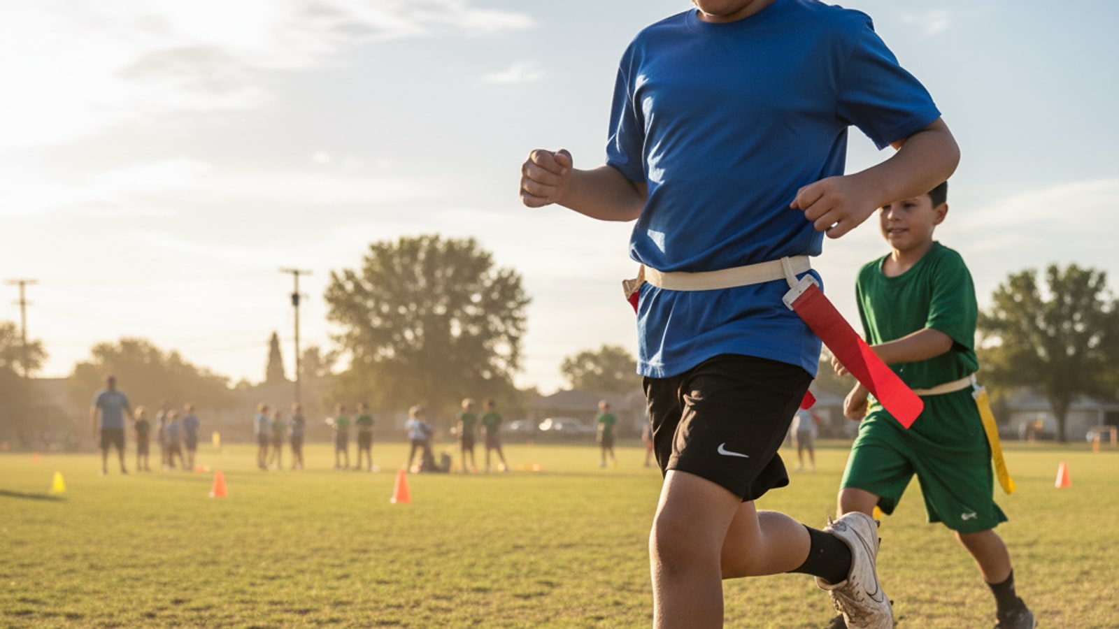Can you wear baseball cleats for flag football?