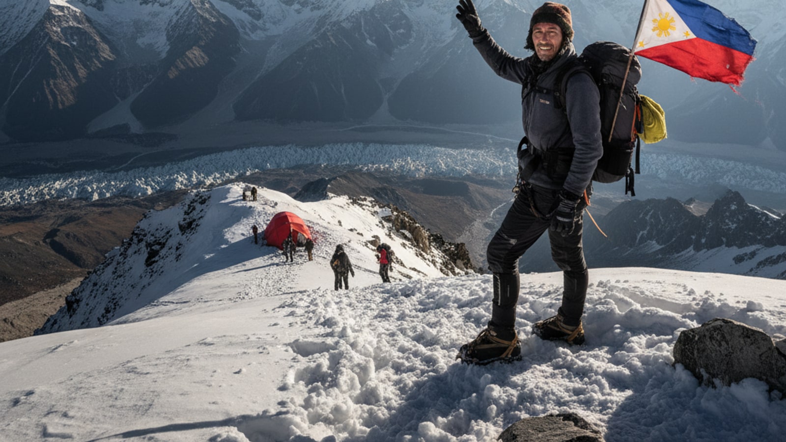 How did Dale Sto Tomas Abenojar reach the summit of Mount Everest?