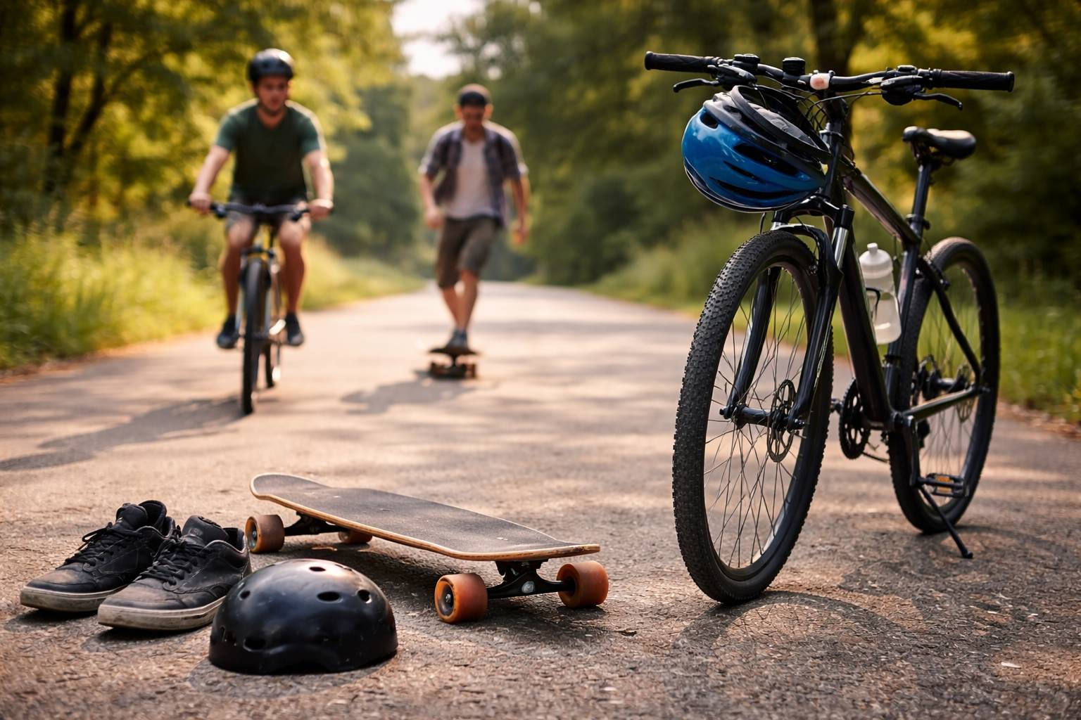 Are bikes safer than longboards?