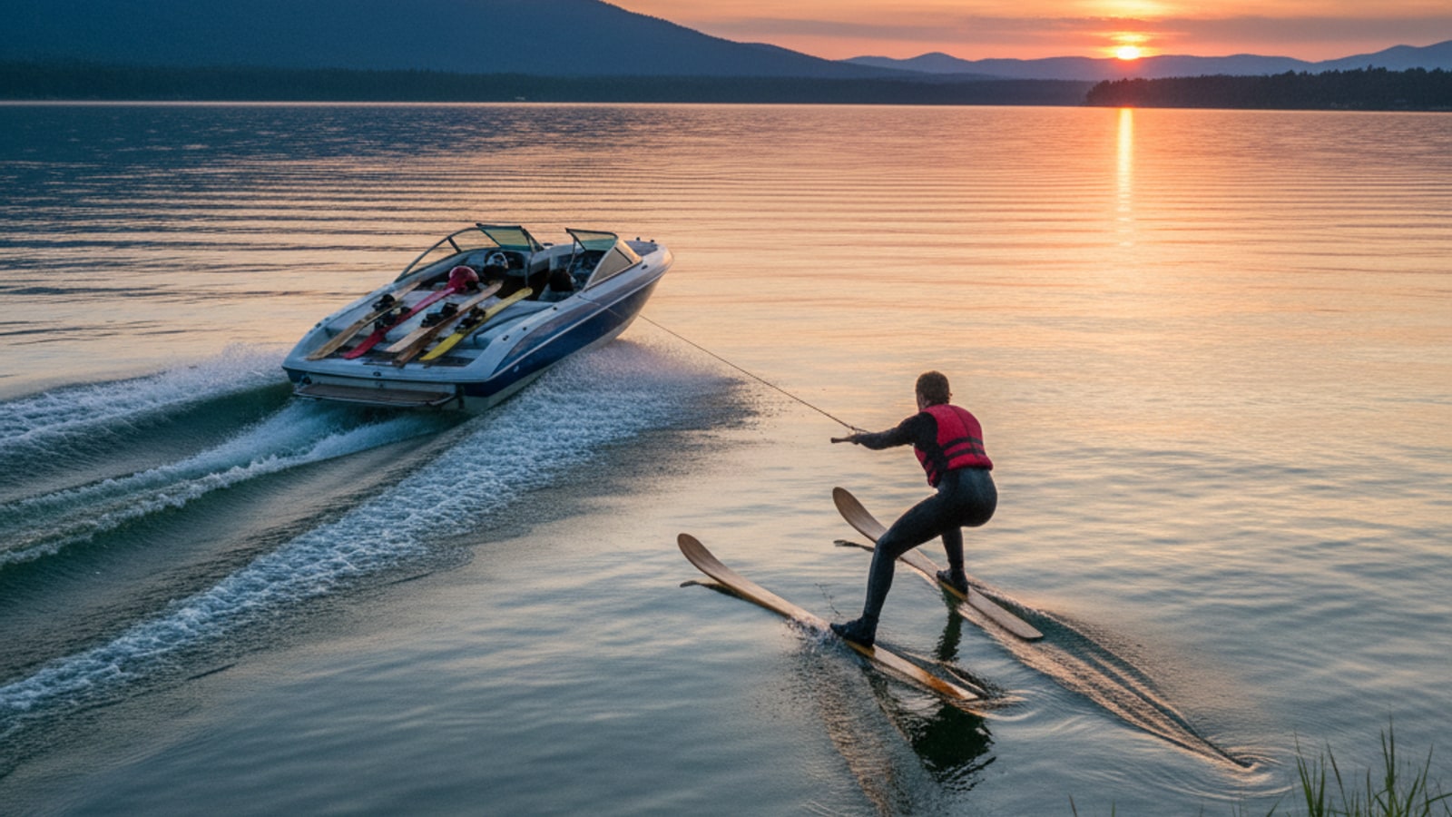 How does water skiing work as a sport?