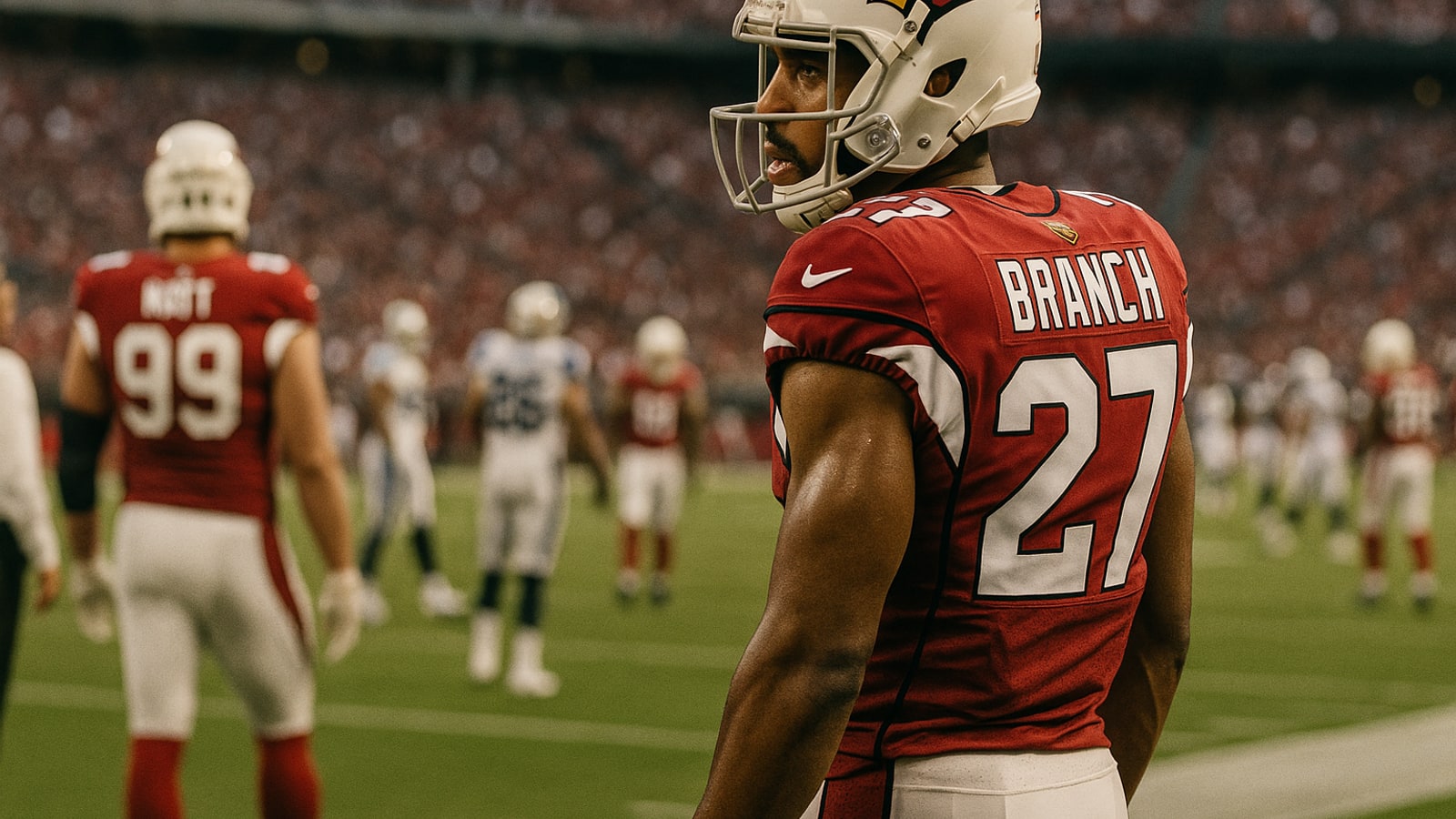 When did Tyvon Branch sign with the Cardinals?