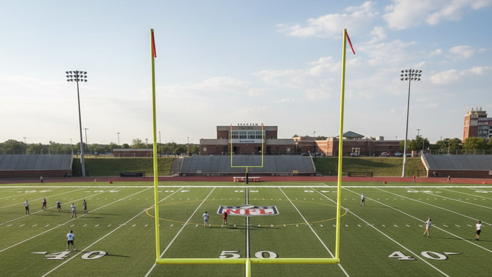 Are NFL fields bigger than college ones?