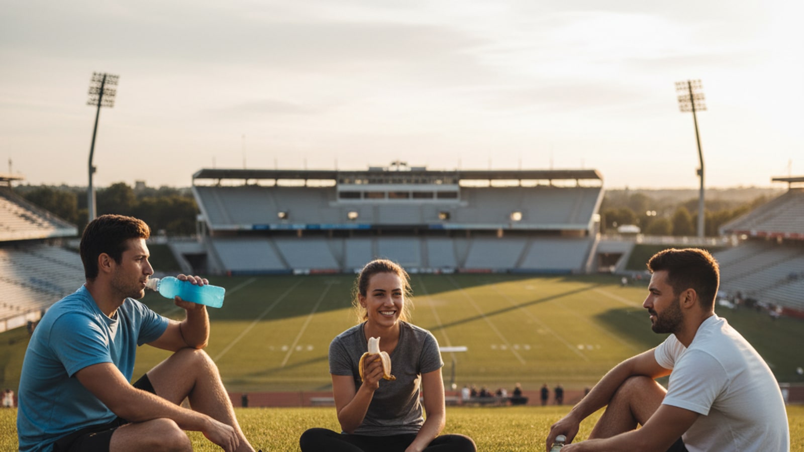 What should I eat and drink before a football game?