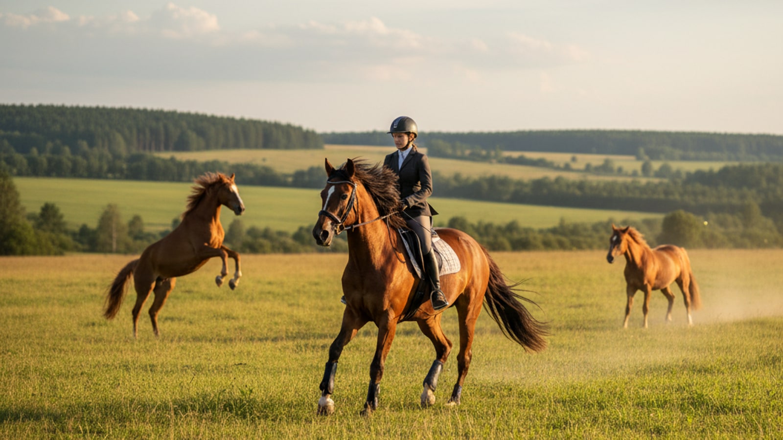 How do I improve my horse's canter balance?