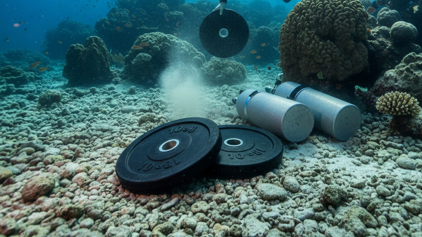 How heavy are weights underwater?