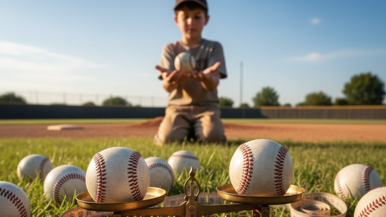 What is the diameter of a baseball in inches?