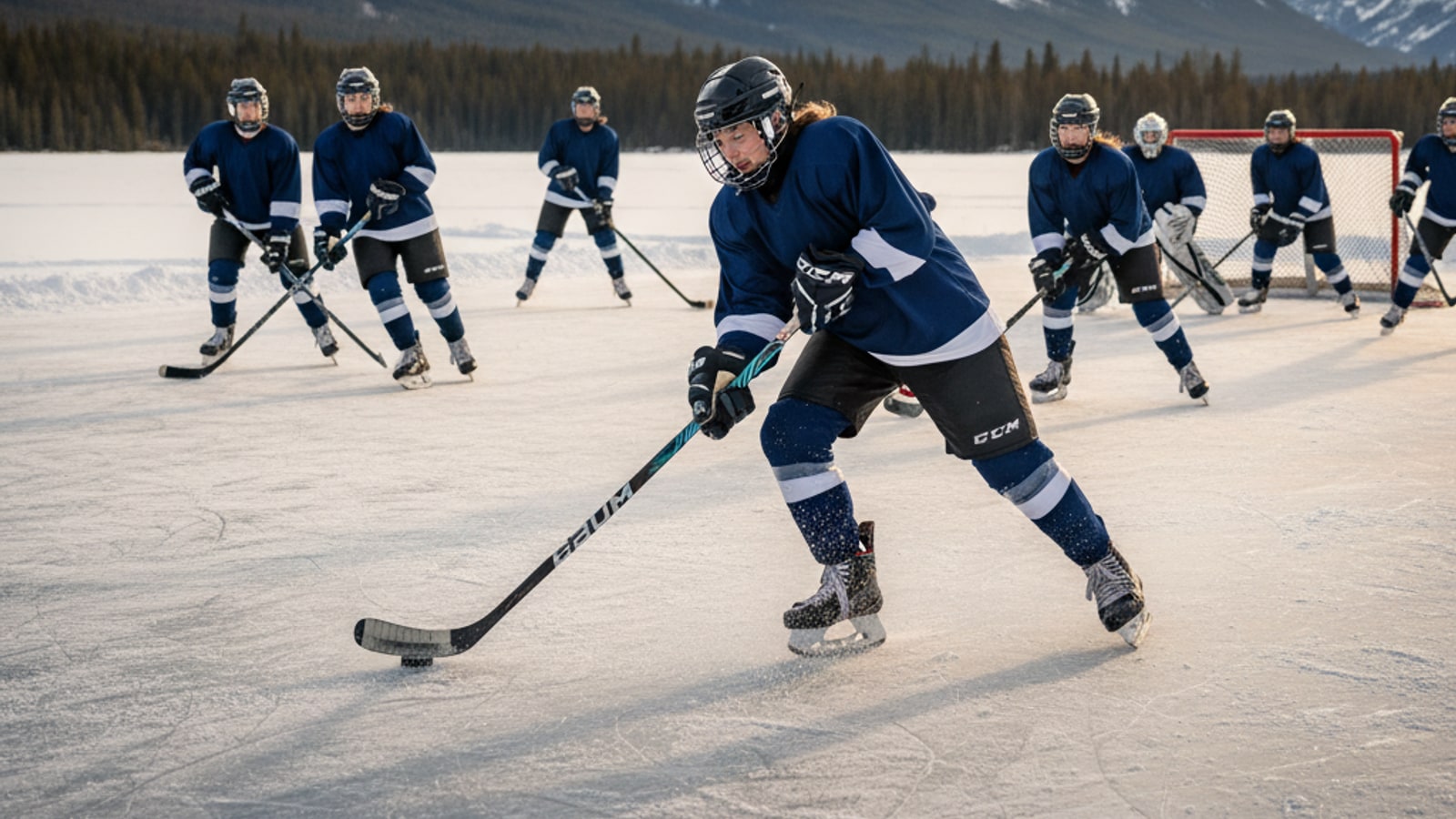 Are there any female hockey players in the NHL?