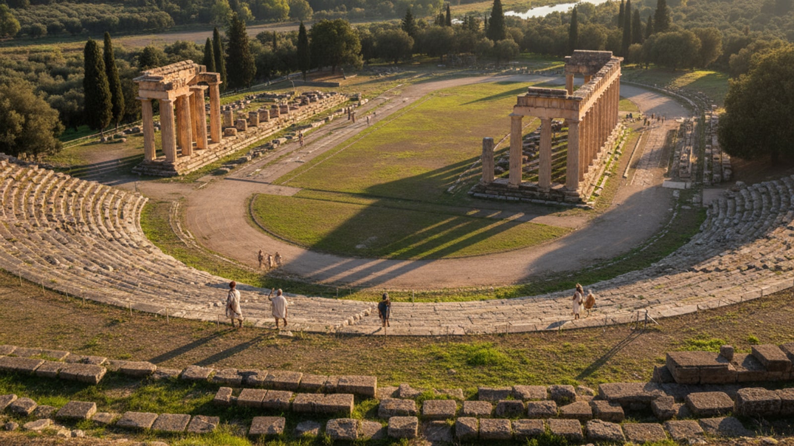 Was the first Olympic Games started in Olympia Valley?