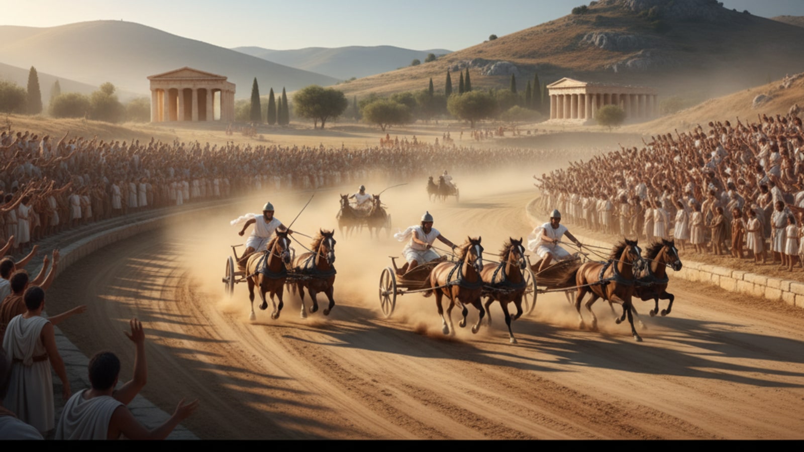 What was the horse race in the Ancient Greek Olympics?