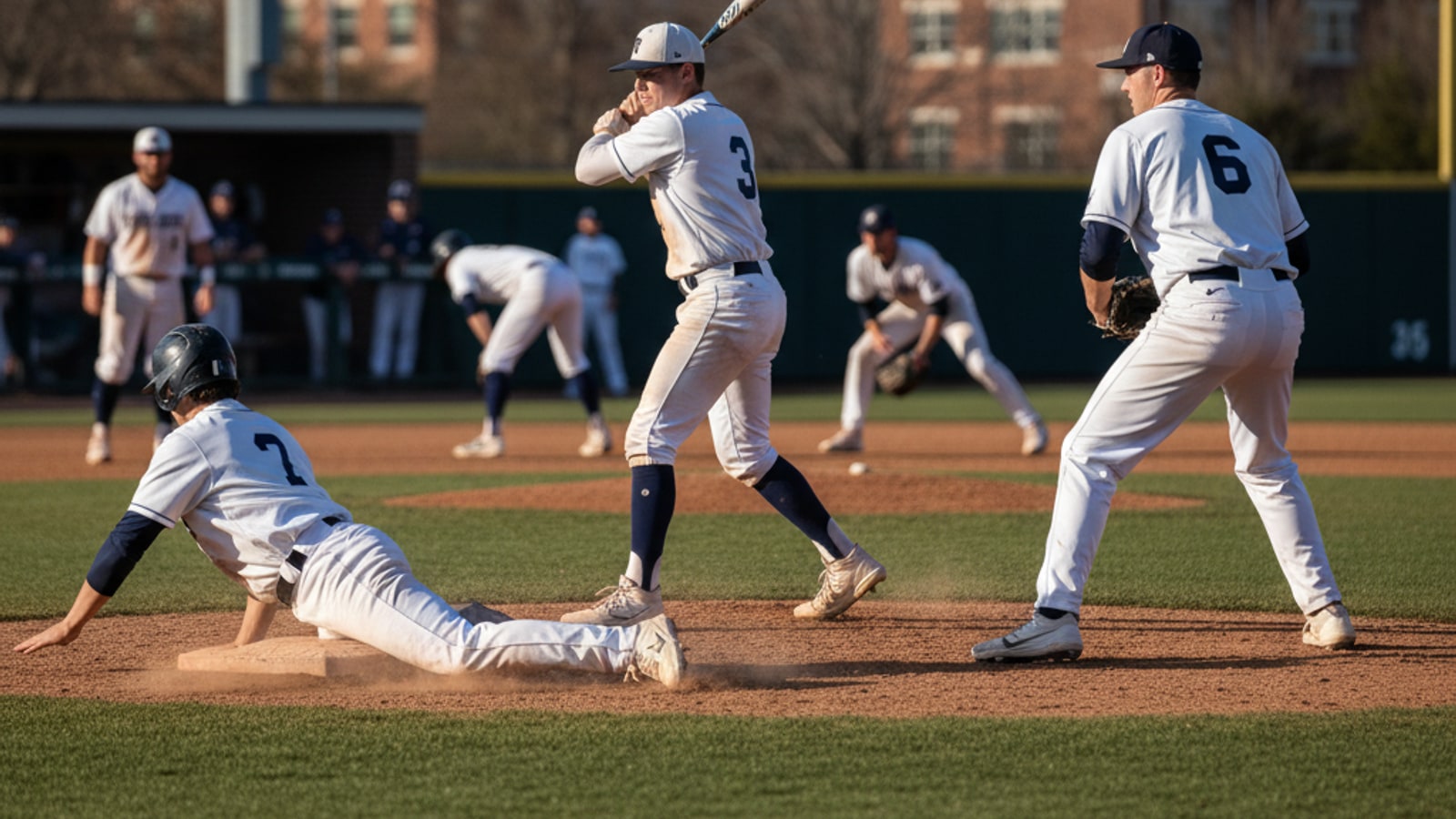 What kind of baseball pants do college players wear?