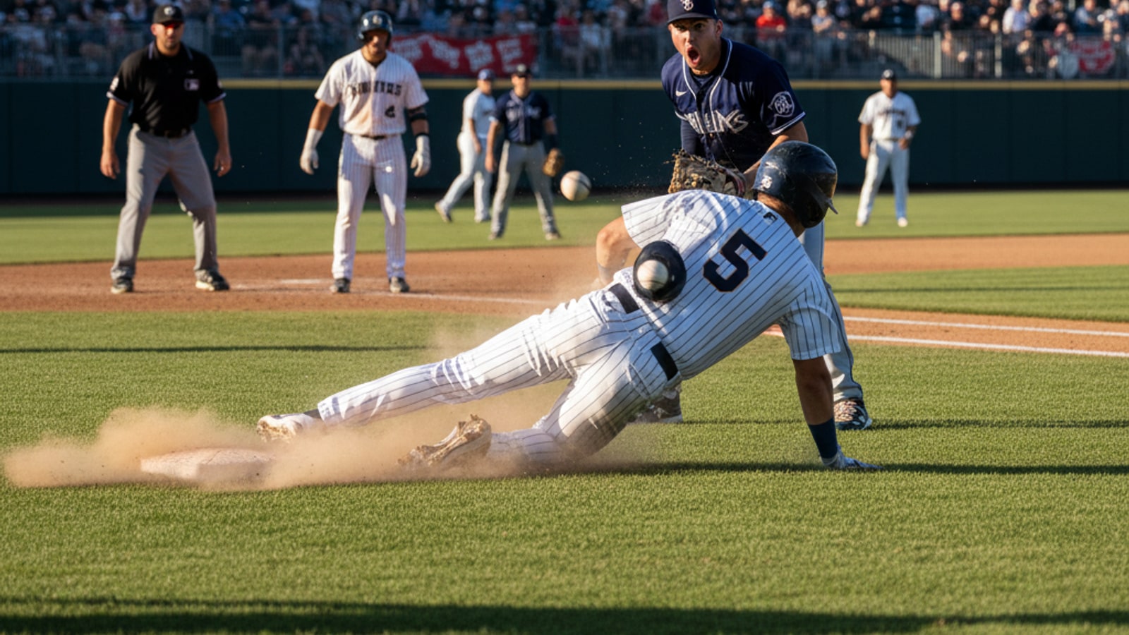 What happens if the ball hits the runner?