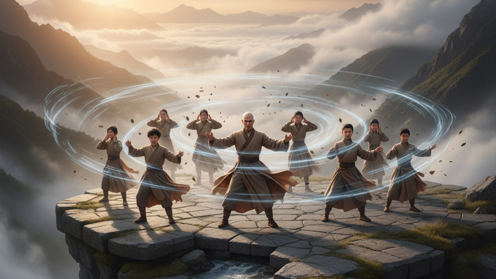 Does Aang teach air bending?