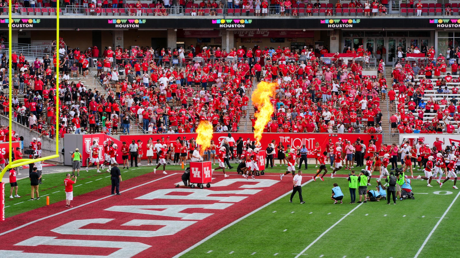Why are there domes in college football stadiums?