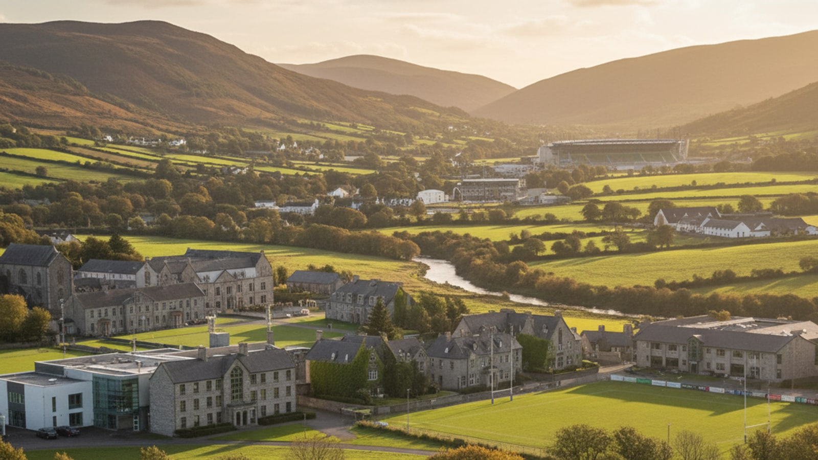 How many schools do Ireland's rugby players come from?