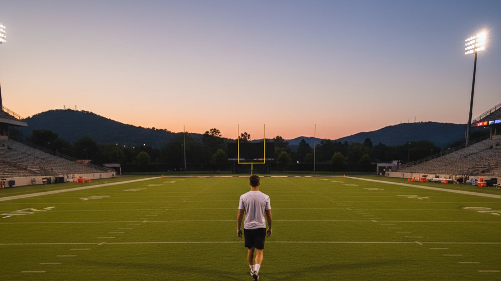 How many steps can a field goal kicker take?
