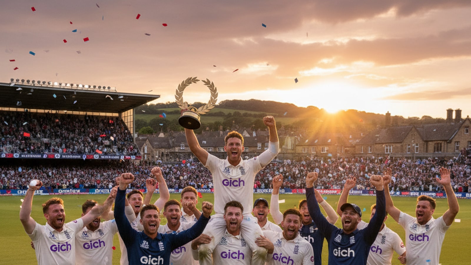 How did England win the gold medal in cricket?