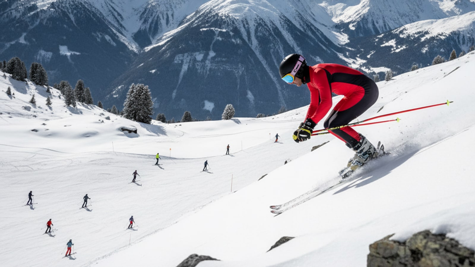 Is 40 mph fast for skiing?