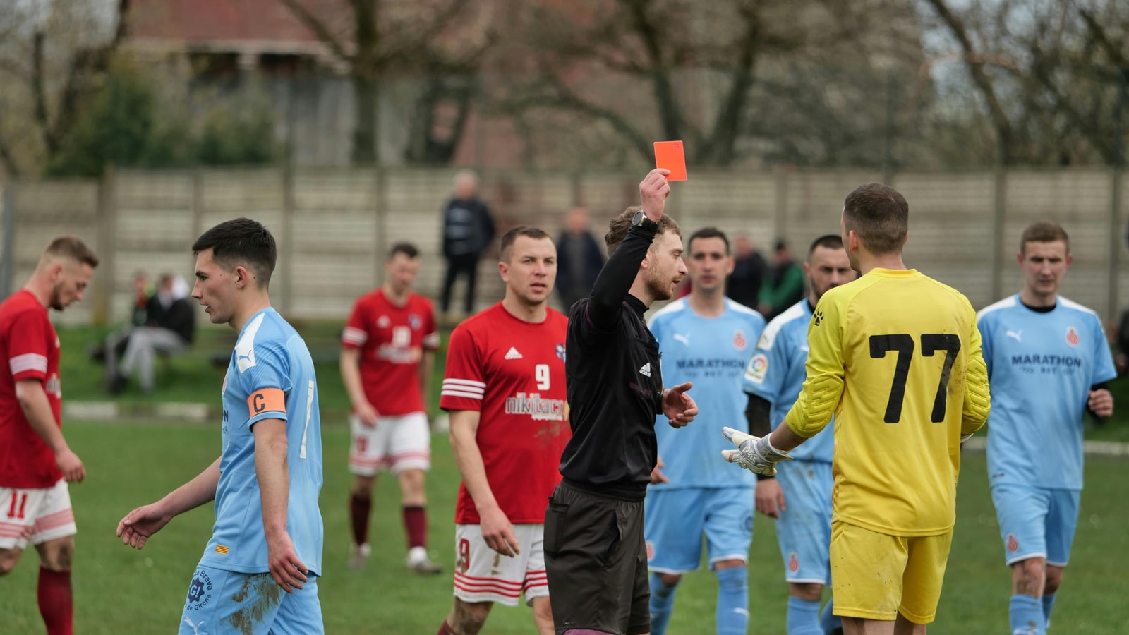 Where does a penalty occur in a soccer game?