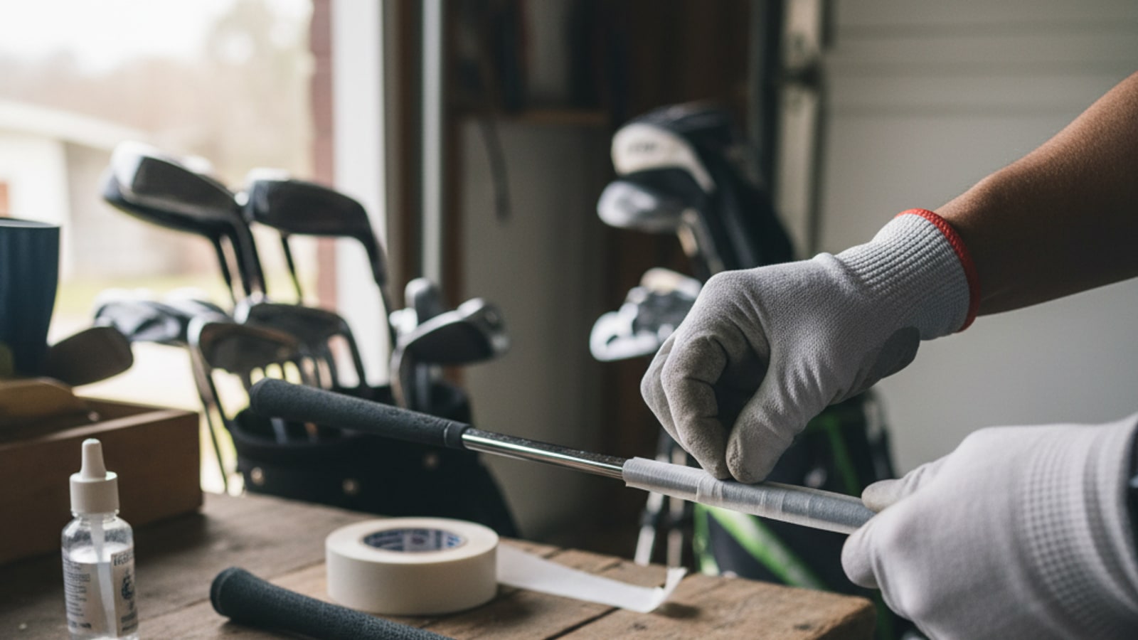 Can you use double-sided duct tape to regrip golf clubs?