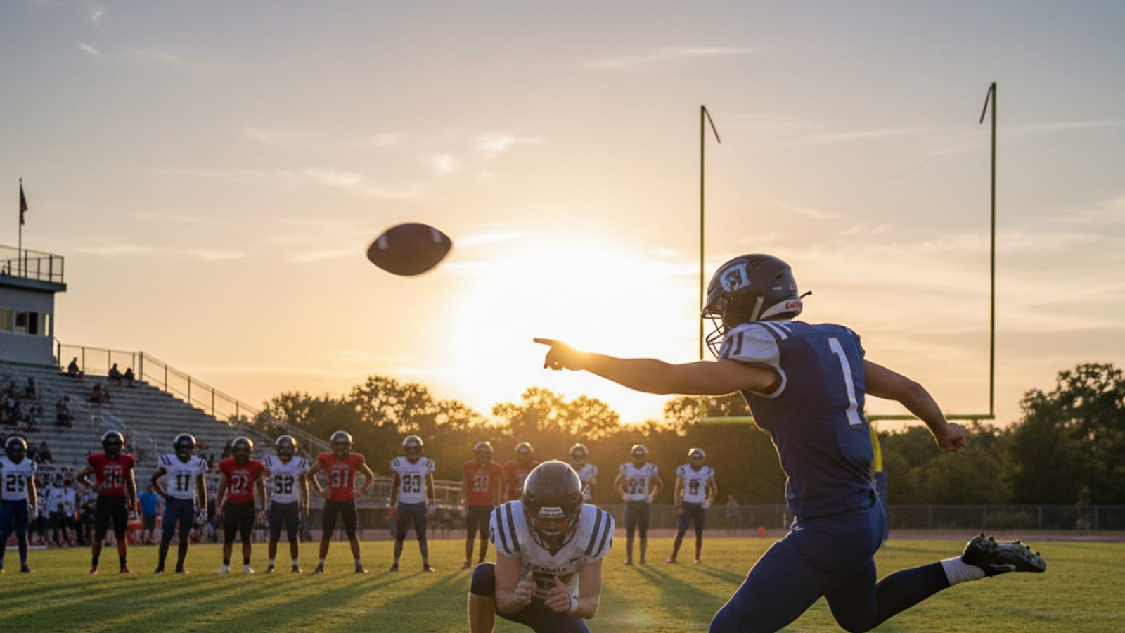 What position is responsible for kicking field goals and extra points?