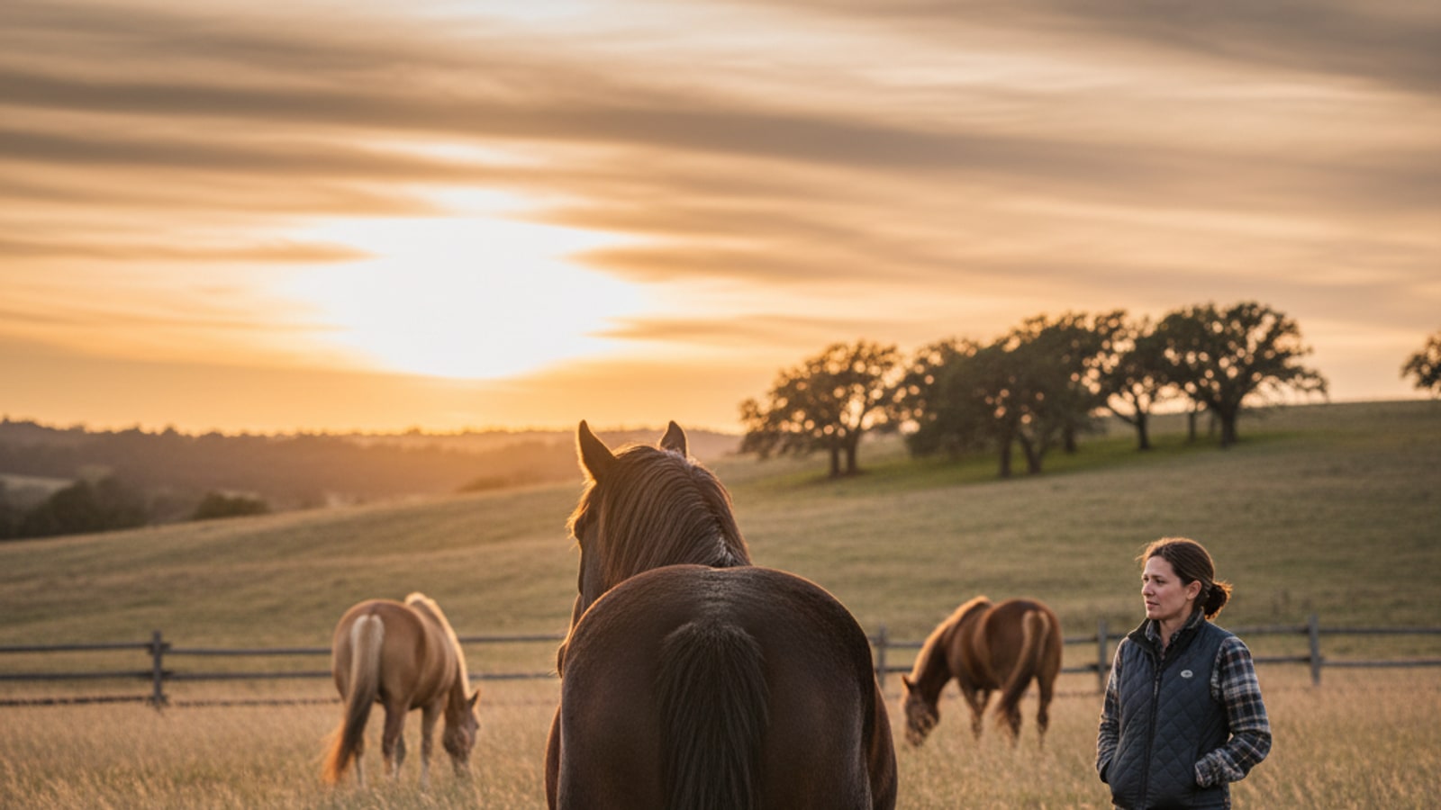 What does it mean when a horse turns his back on you?