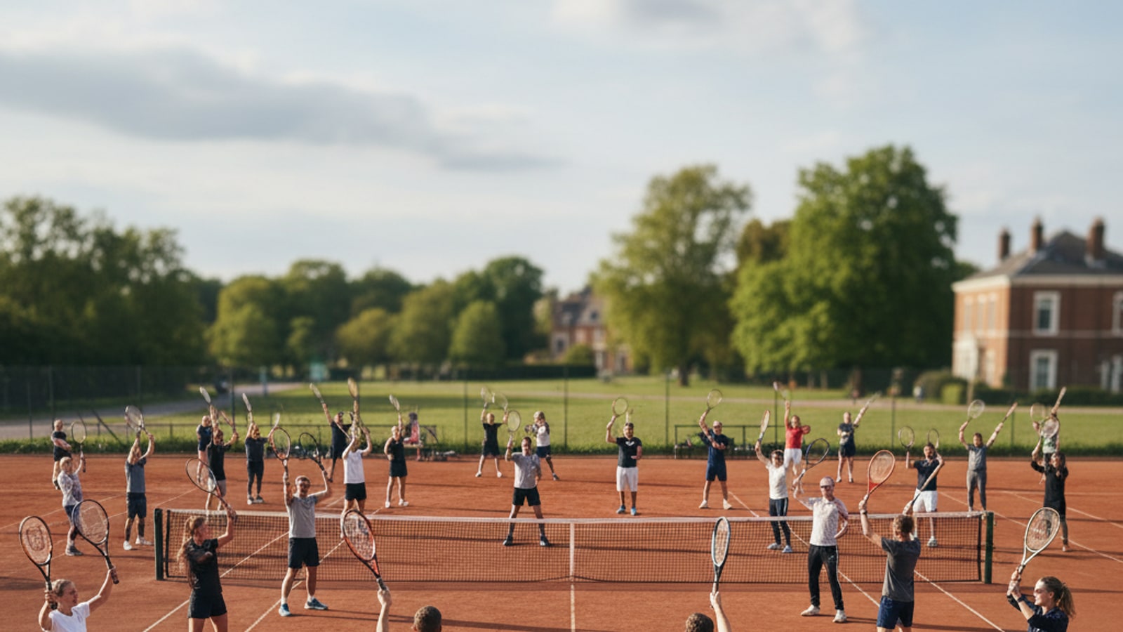 How many players are needed for a tennis game?