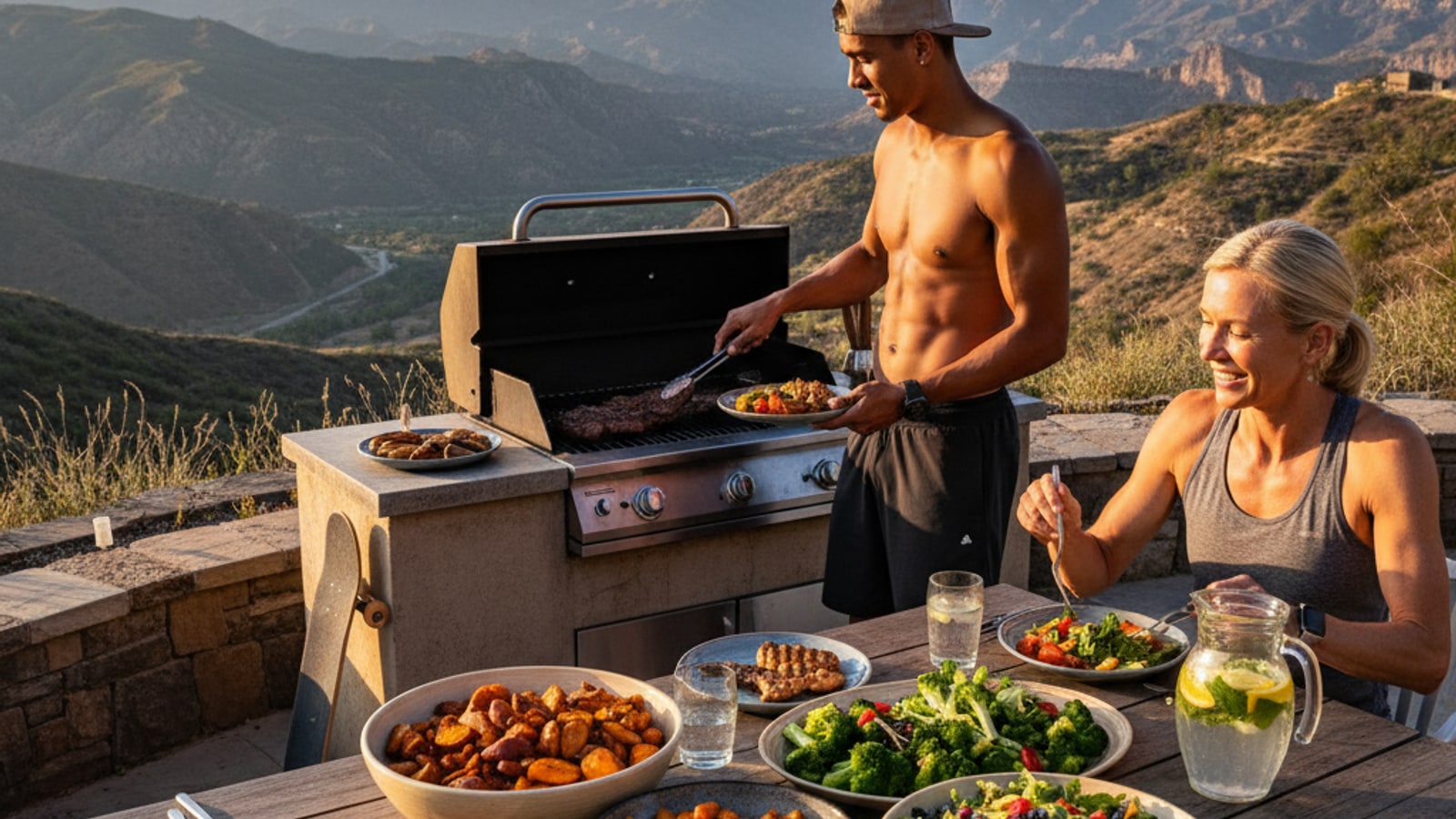 What kind of diet does Nyjah Huston eat?