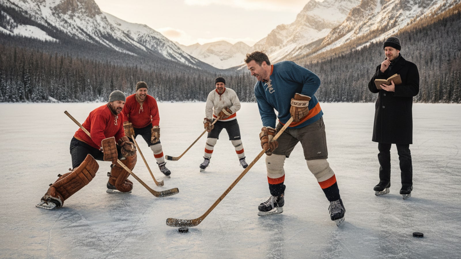 Did Ken Daniels play hockey?