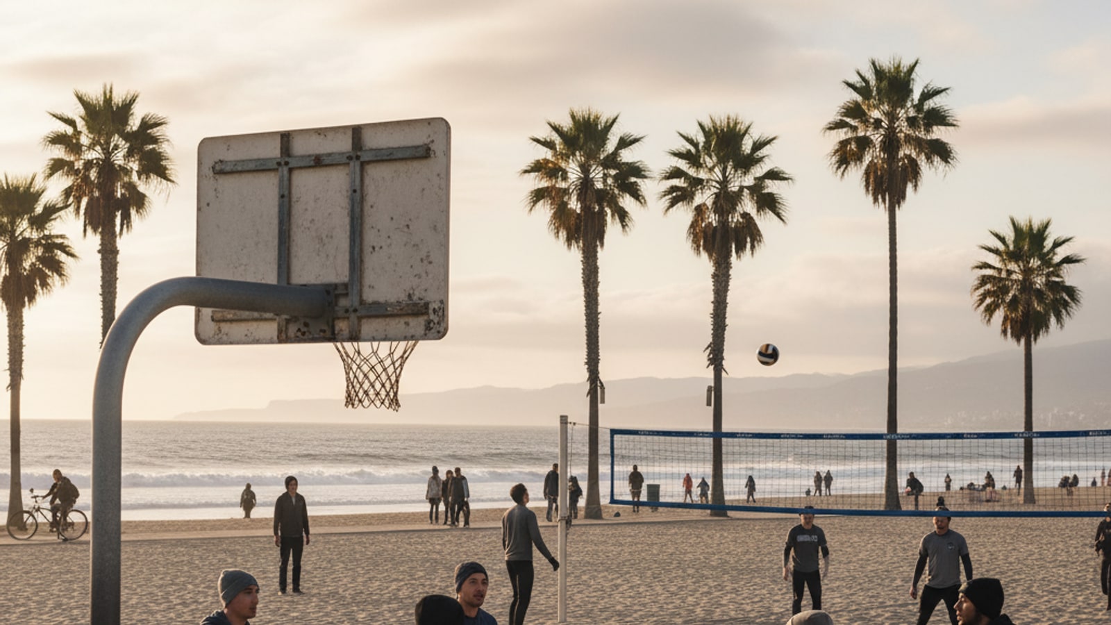 Can you play basketball at Venice Beach?