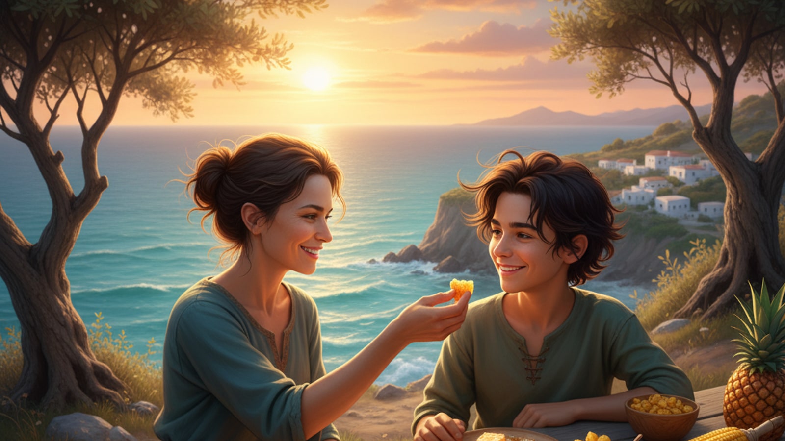 What color food do Percy and his mother always eat together?