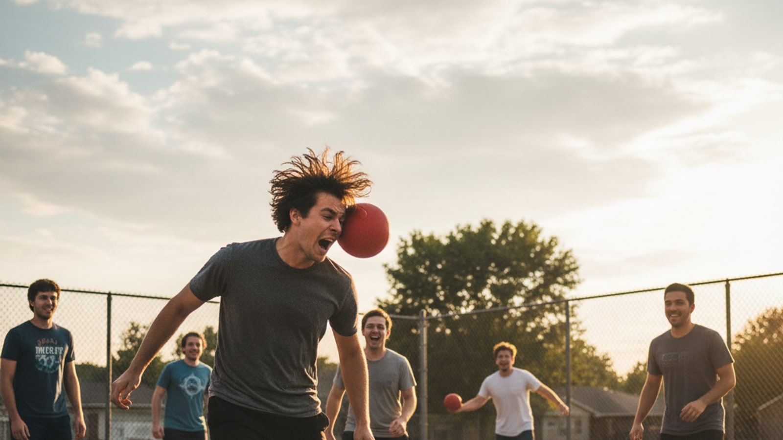 Can you hit someone in the head with dodgeball?