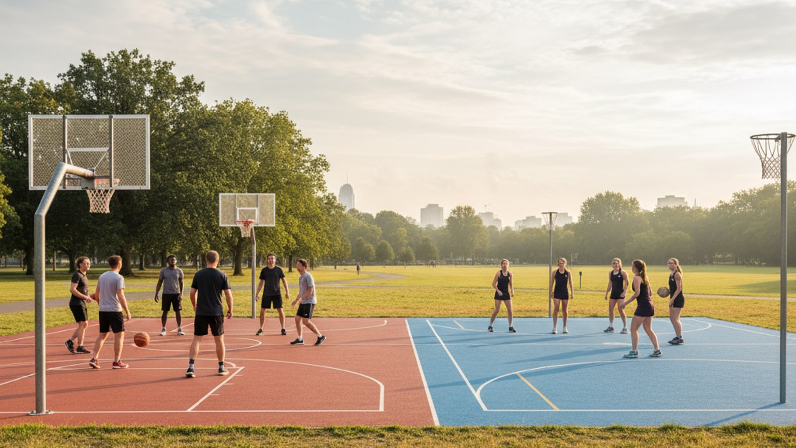How are basketball and netball related and how are they related?
