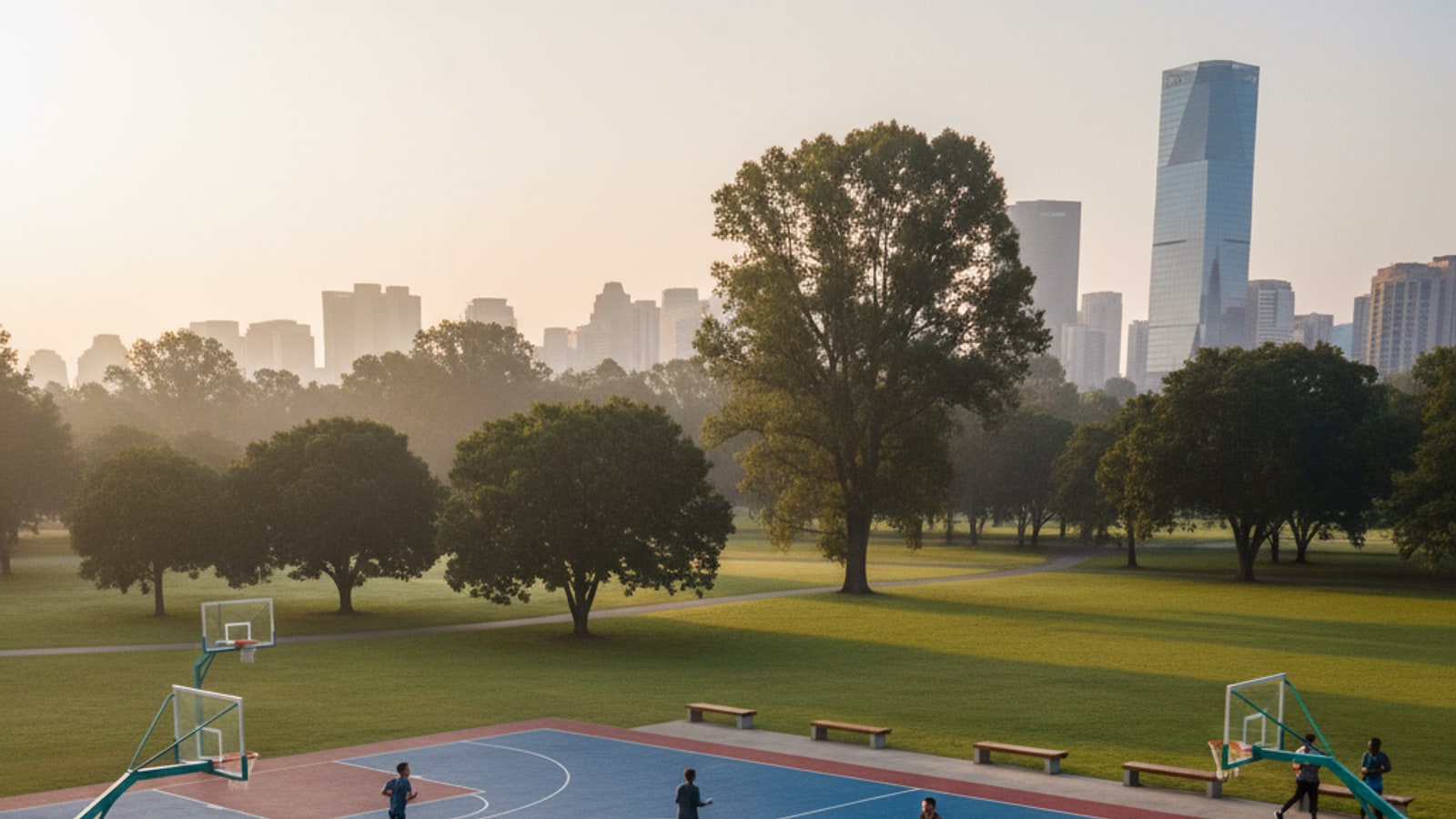 How big is a professional basketball court?