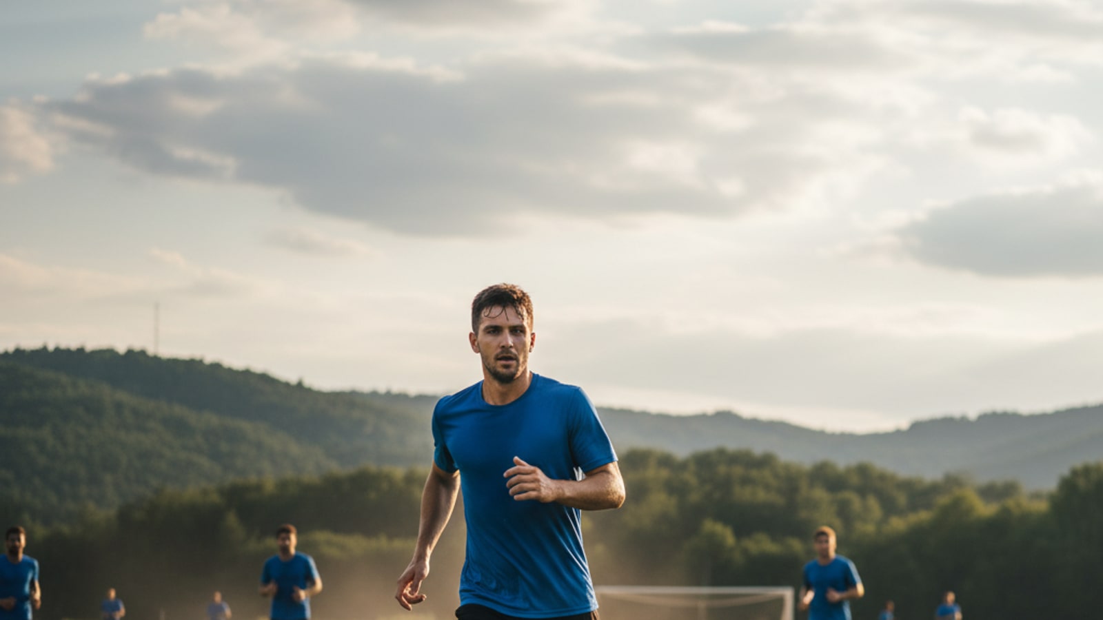 How many miles should a soccer player run each day?