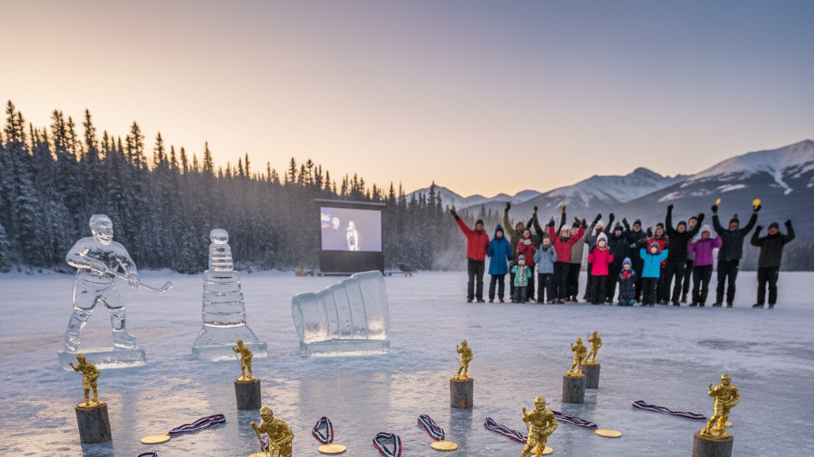 How many gold medals has Canada won in ice hockey?