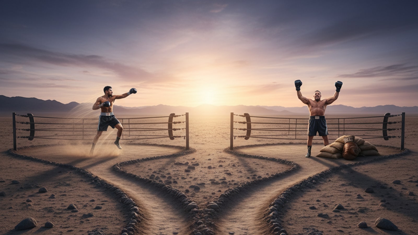 How many times did Haney and Garcia fight?