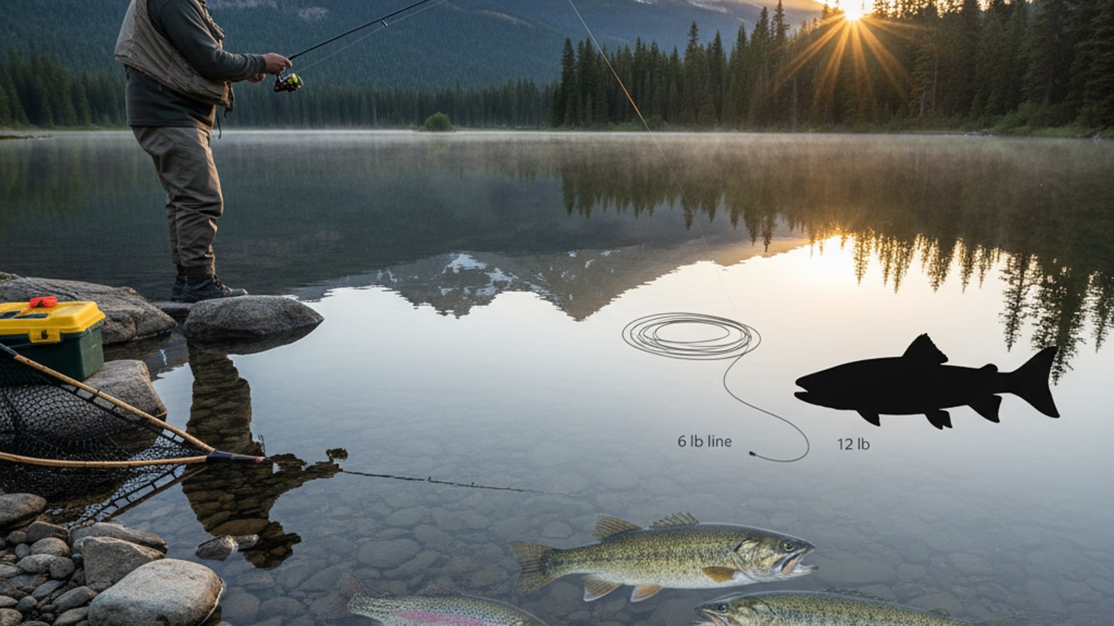 What size fish can I catch on a 6 lb line?