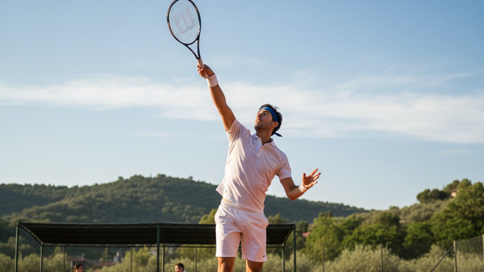 What type of skill is a tennis serve?
