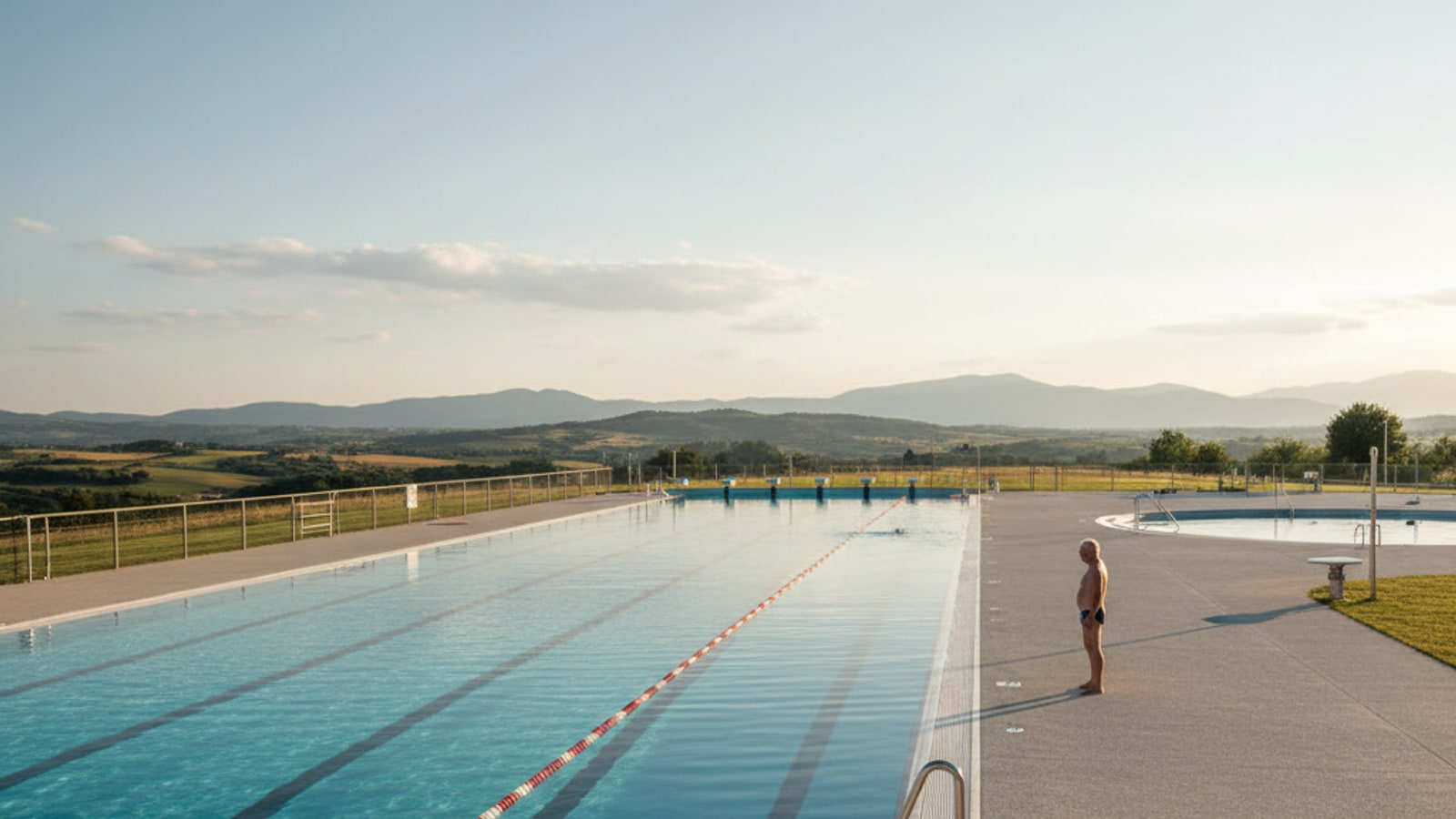 How many laps is a mile in the pool?