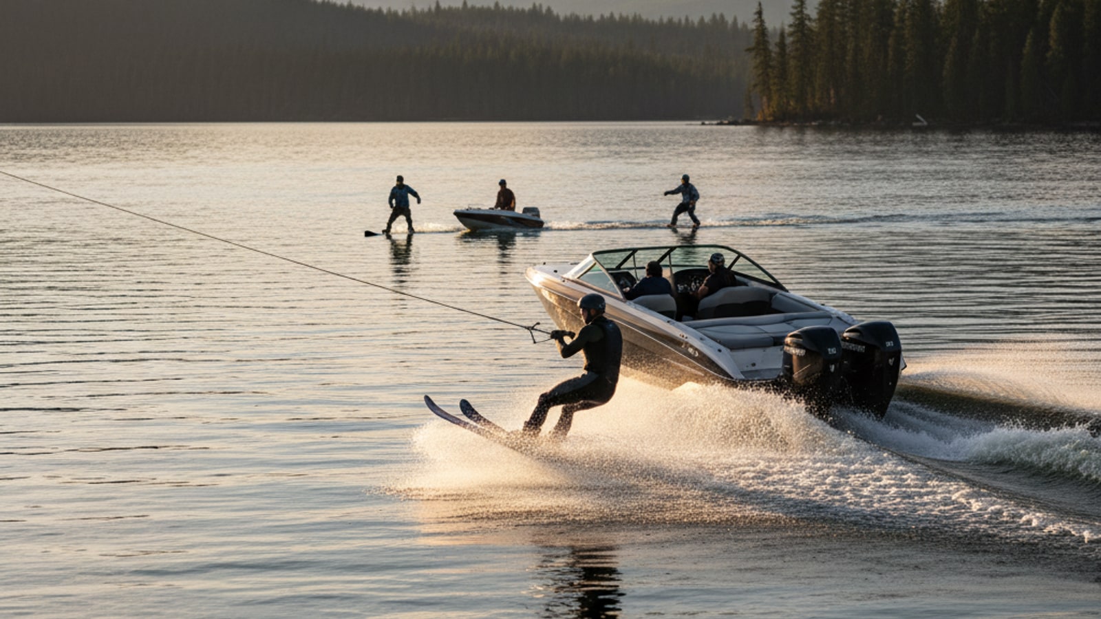 How fast do you pull a skier?
