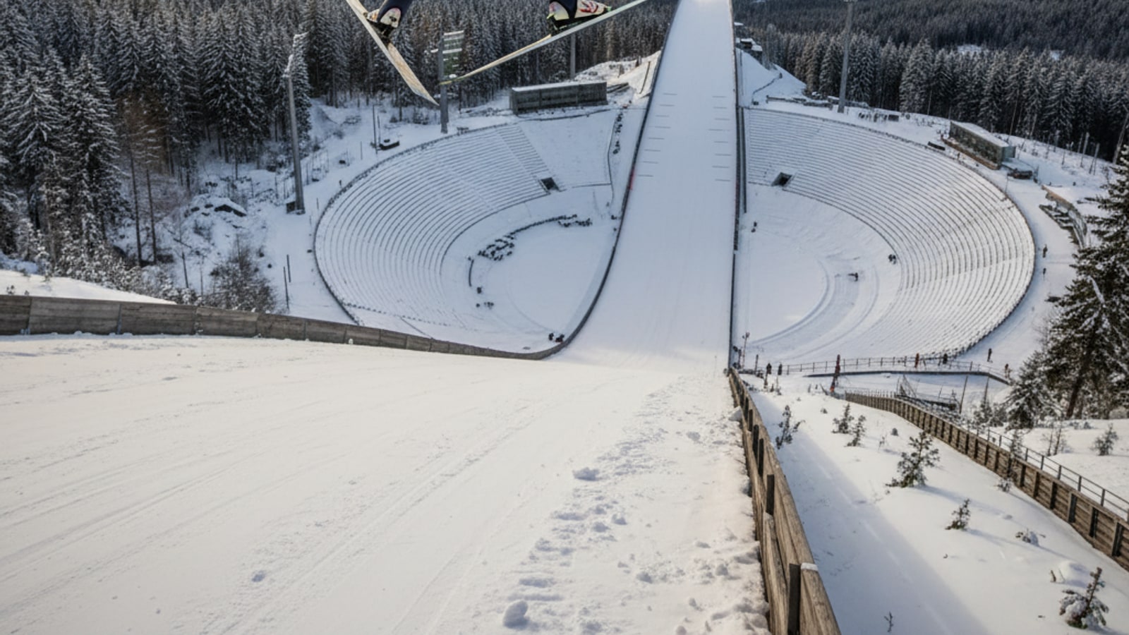 What is telemark in ski jumping?