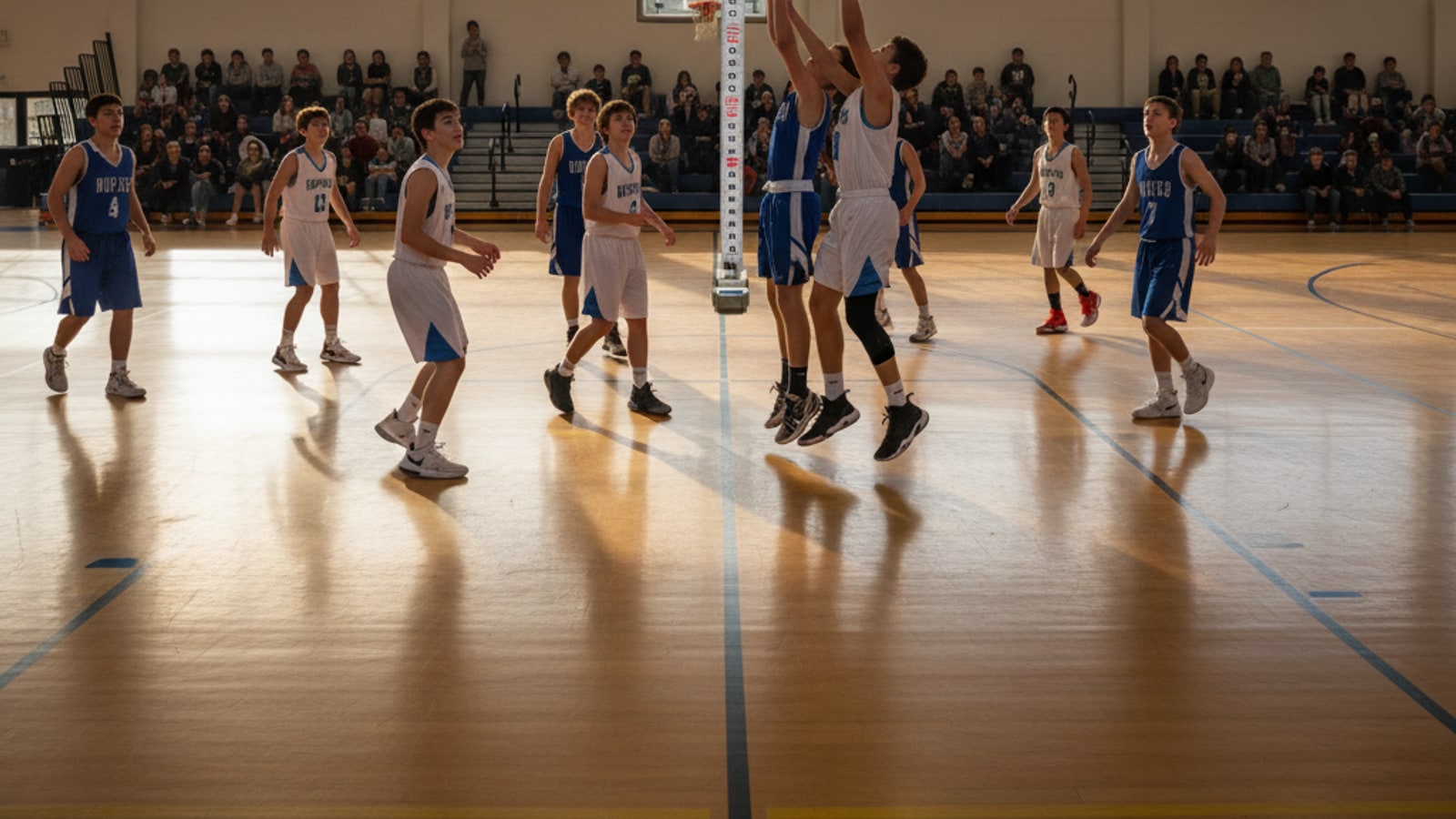 How tall is a basketball court?